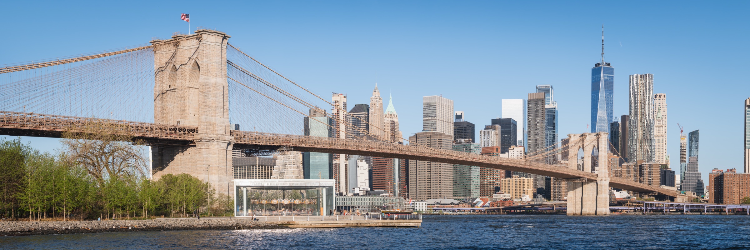 Brooklyn Bridge and Lower Manhattan