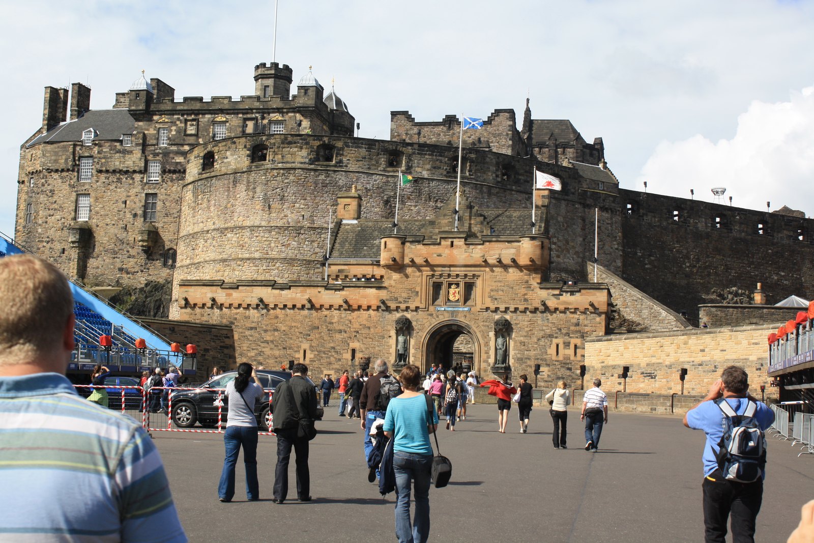 Edinburgh Castle above the city