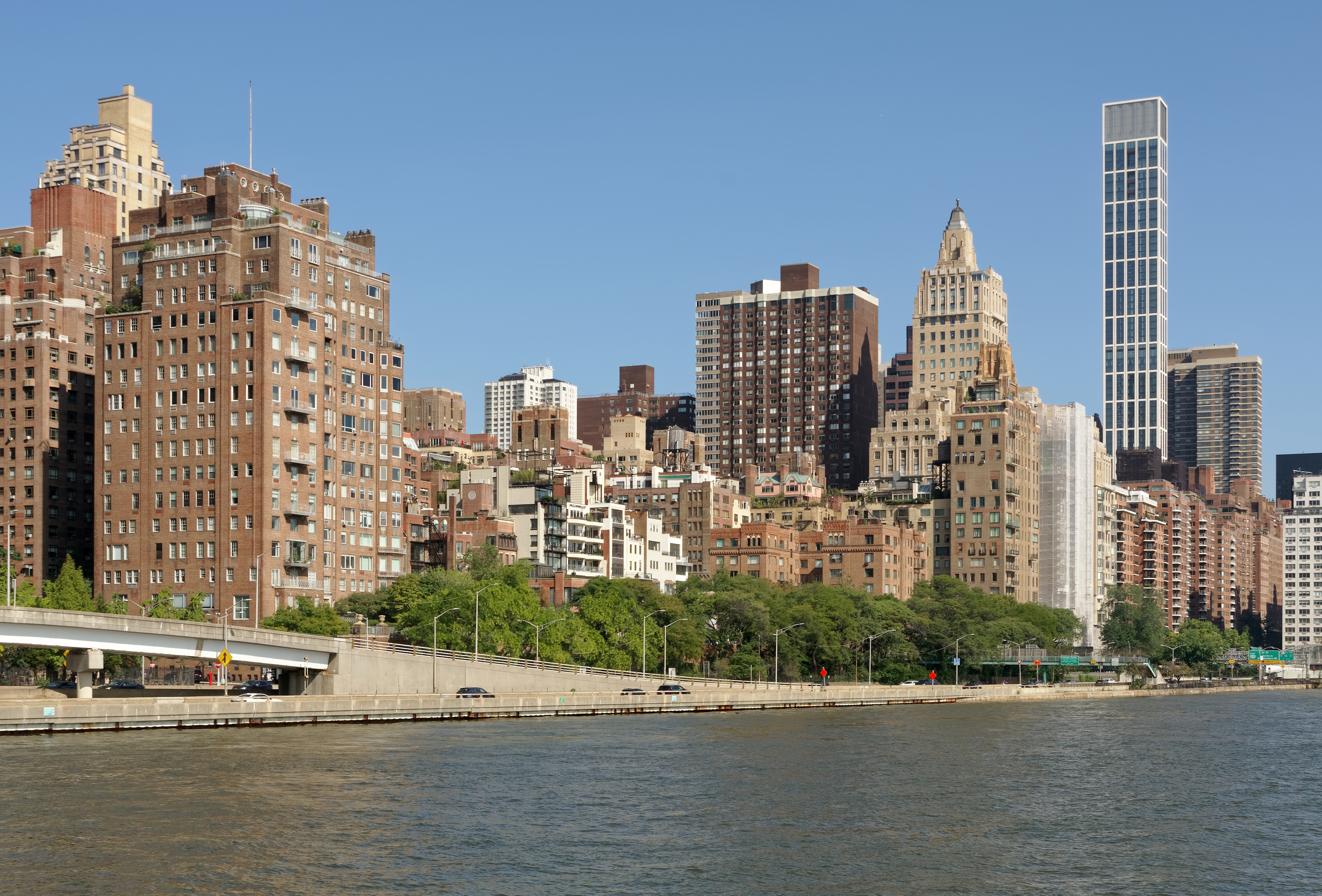 New York City skyline seen from across the East River