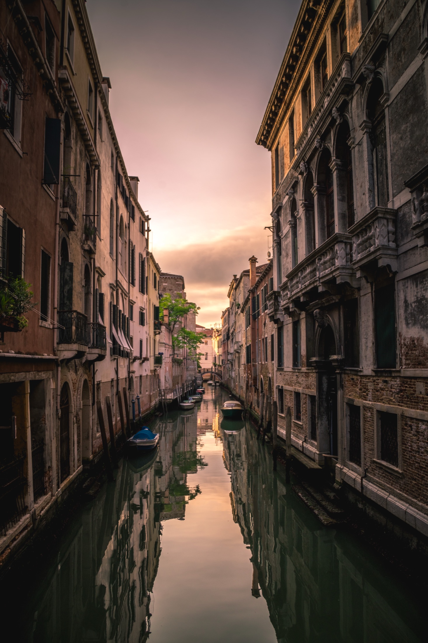 A quiet canal in Venice